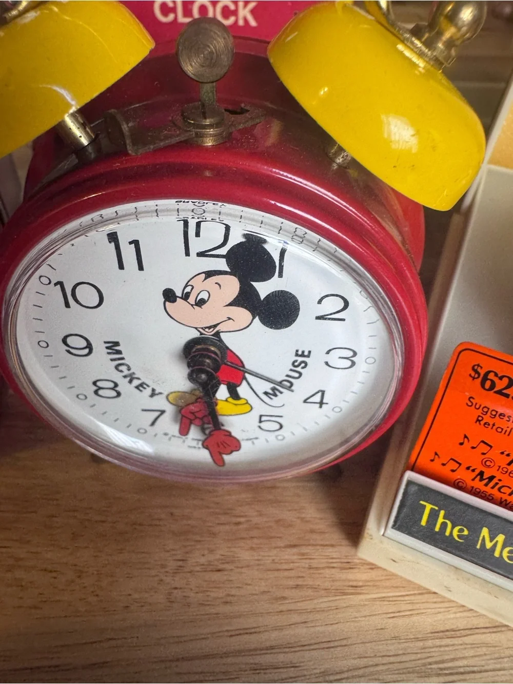 Disney VTG Mickey Mouse Bradley Twin Bell Alarm Clock LORUS, Minnie watch lot